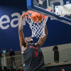 Mario Wooden Jr with the fast break dunk for ischool
