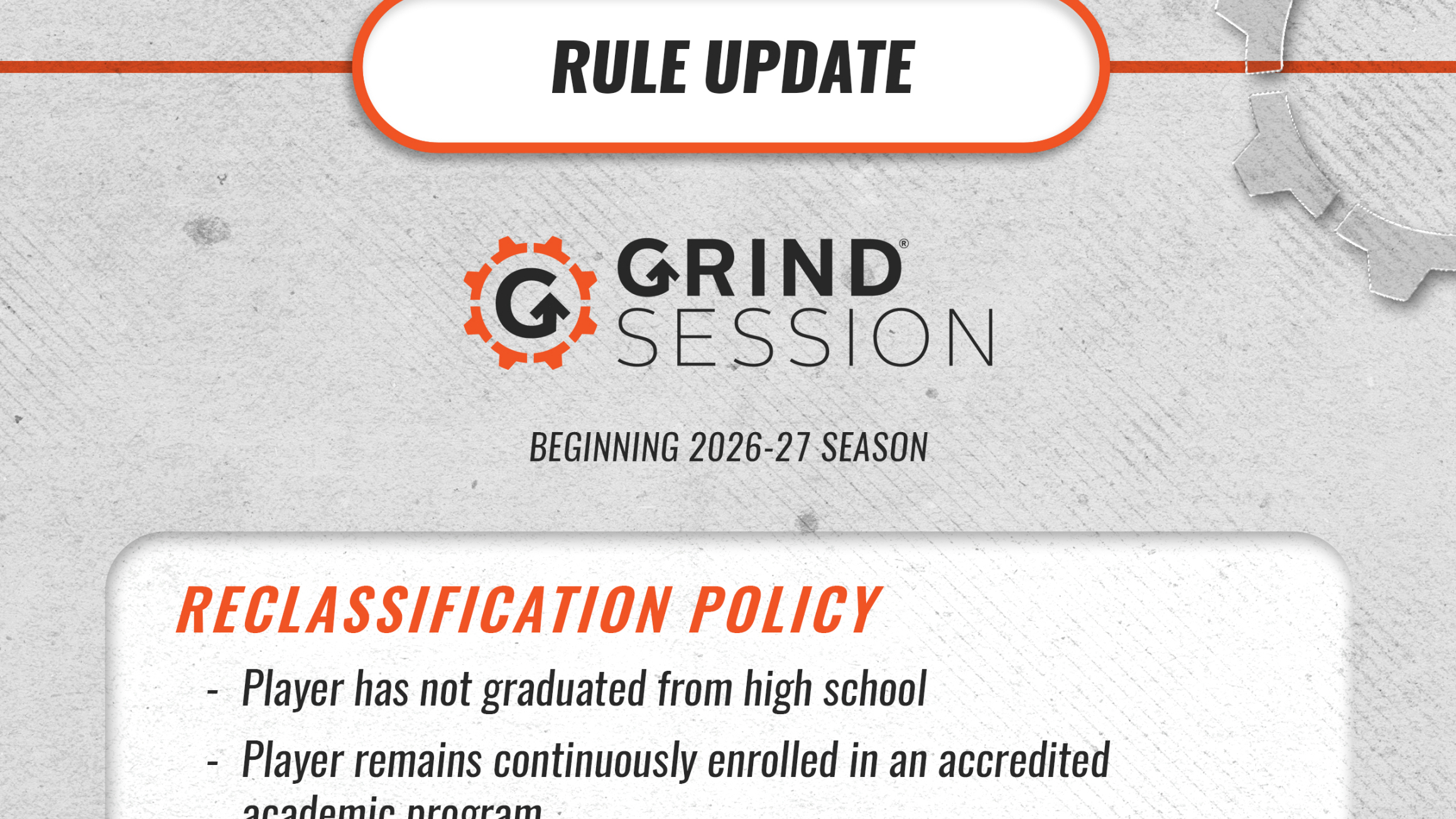 Rule Changes