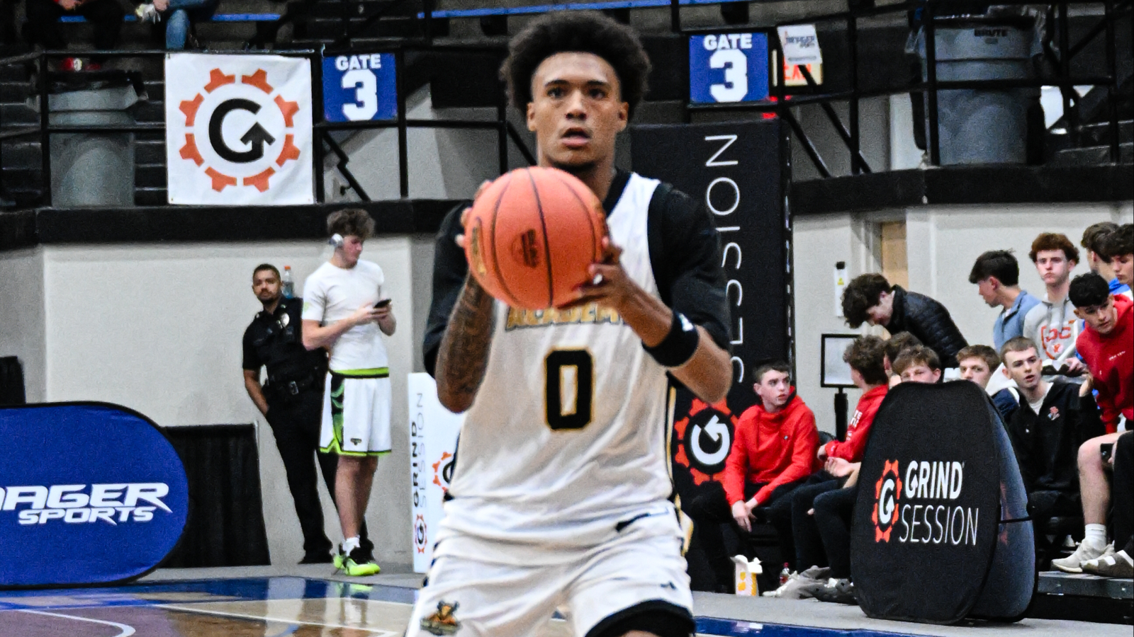 Martay Barnes sets up for a three