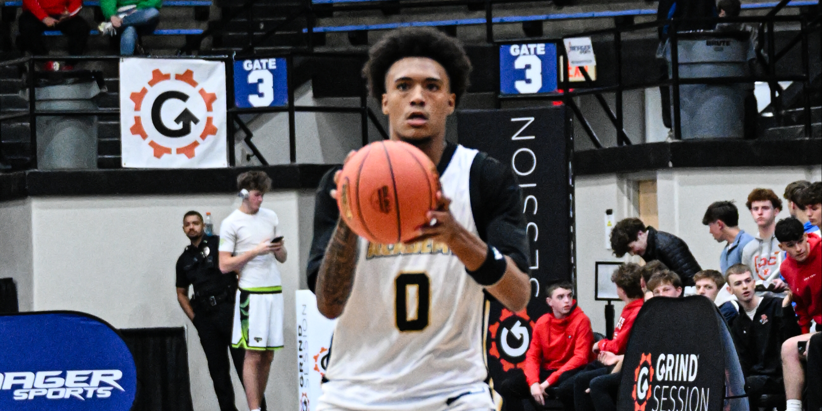 Martay Barnes sets up for a three