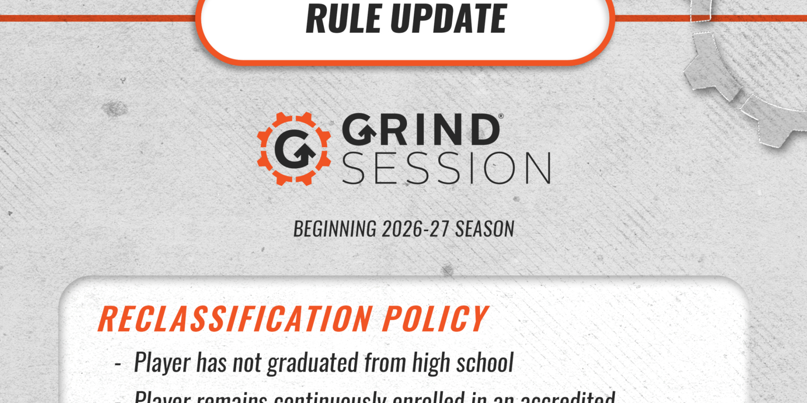 Rule Changes