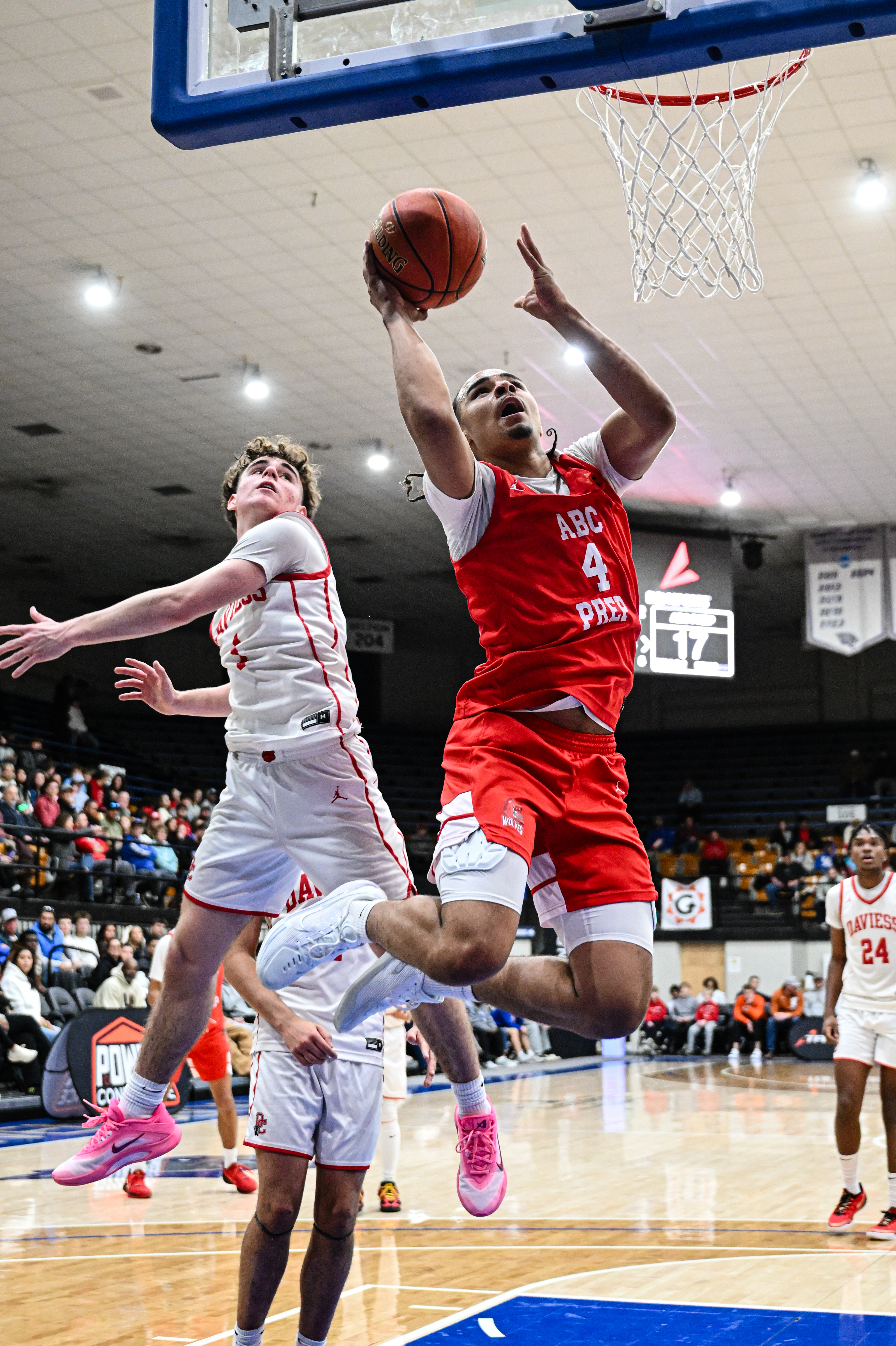 Jayonni Durrough drives to the hole for two points