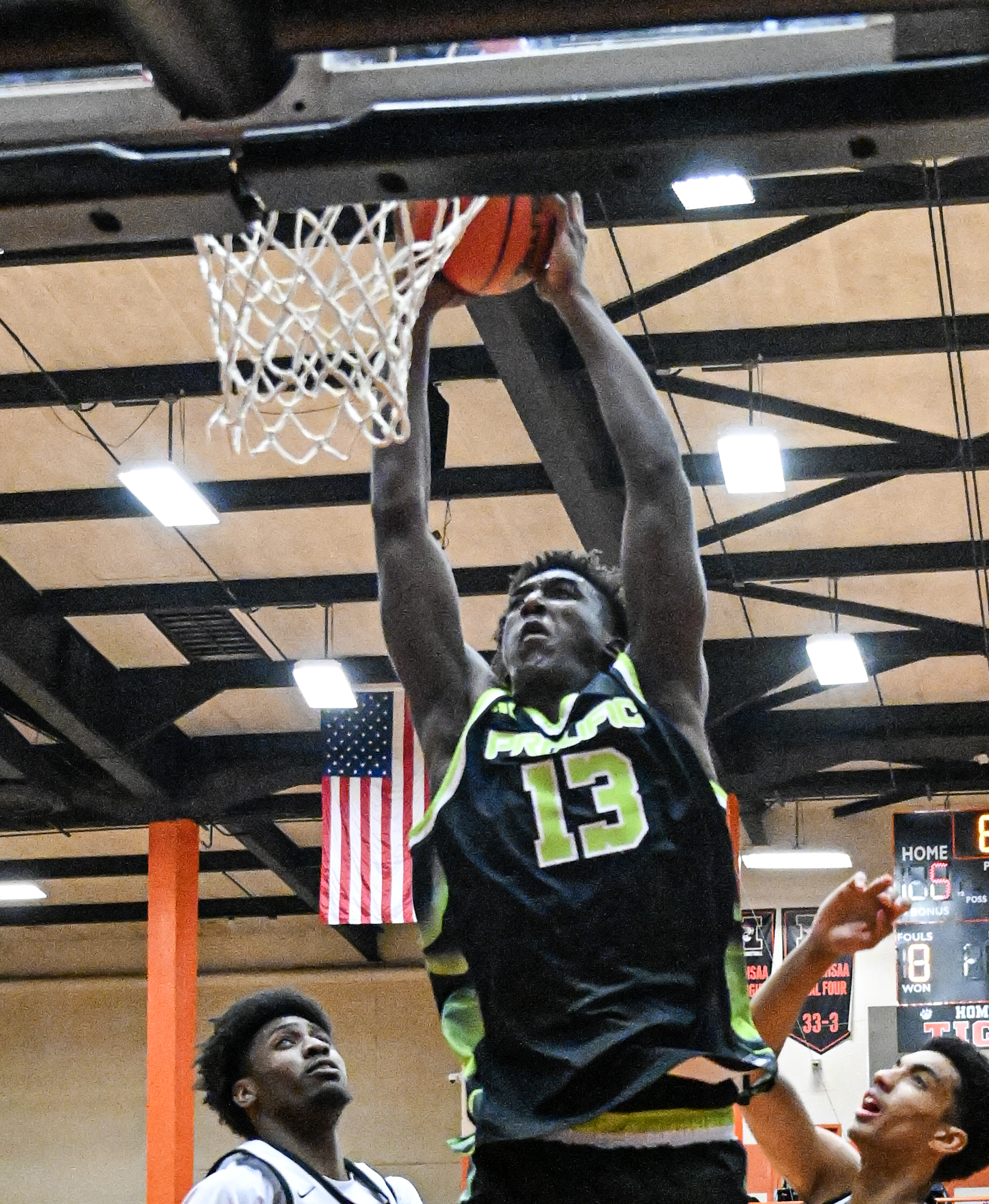 MJ Madison with the dunk