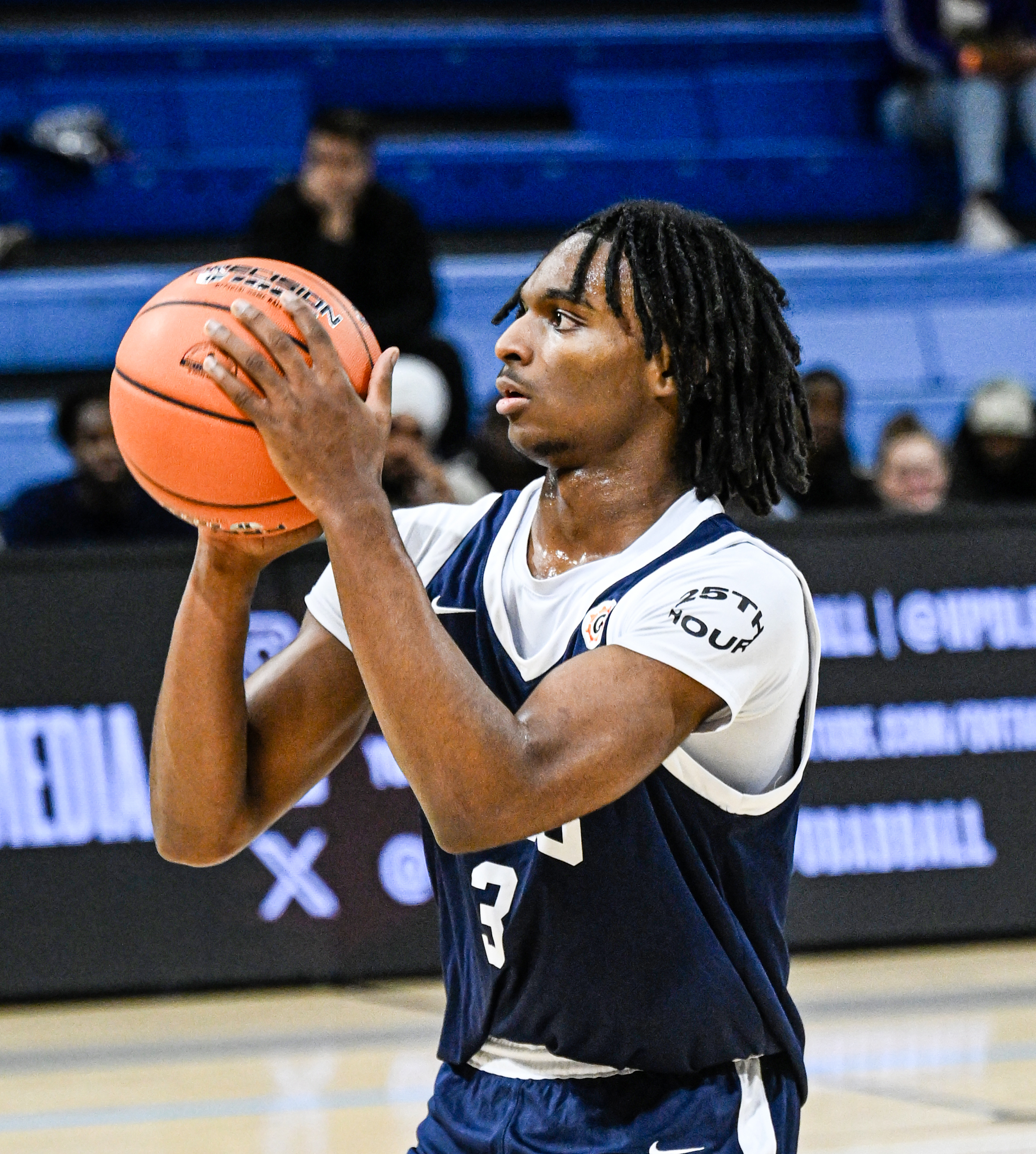 Jacob McGregor with the jump shot for Royal Crown