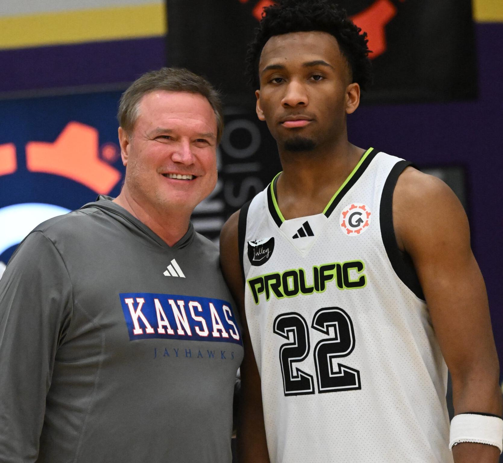 Darryn Peterson & University of Kansas Head Coach Bill Self