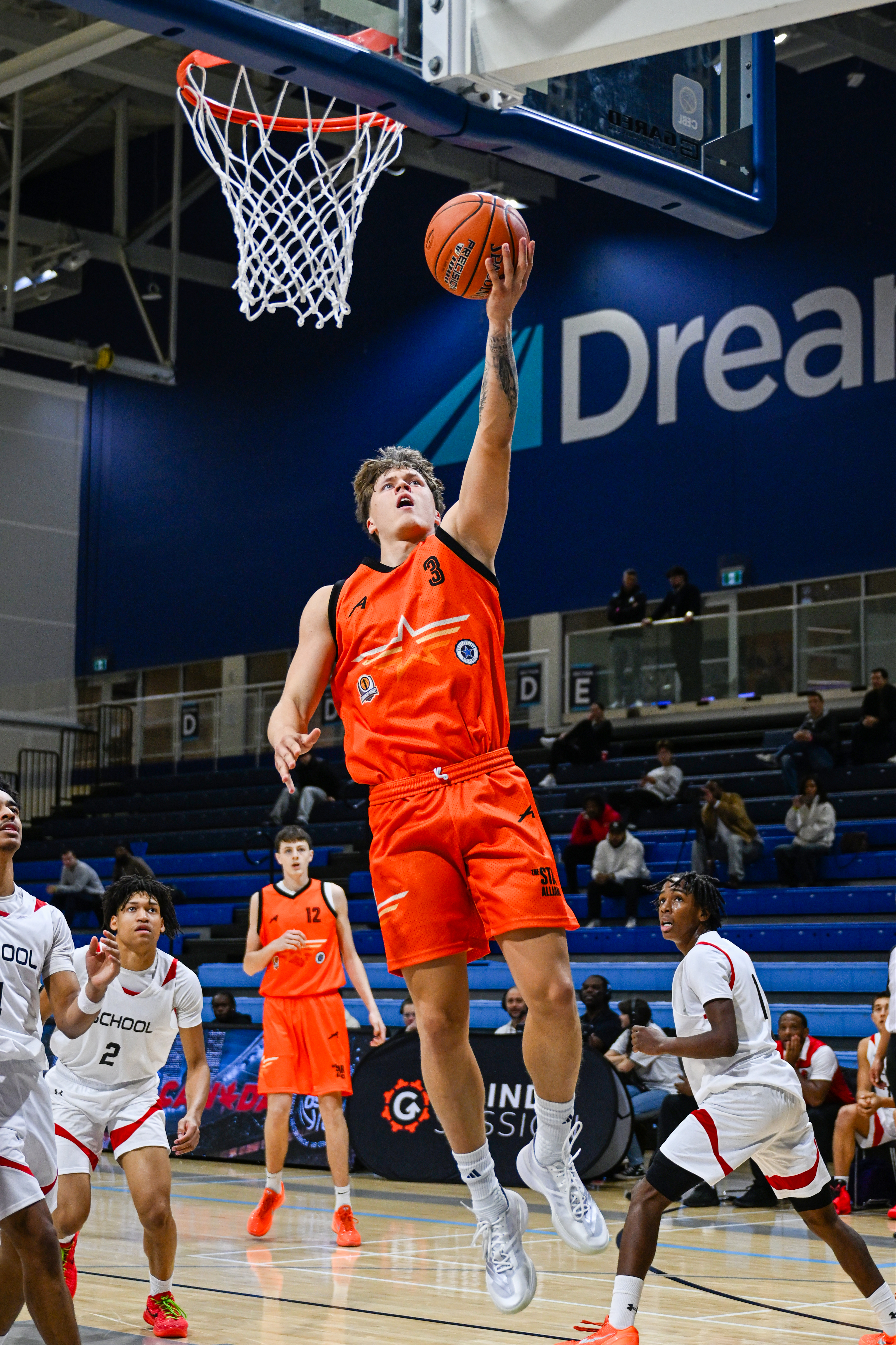 Ricards Aizpurs with the fast break lay up.