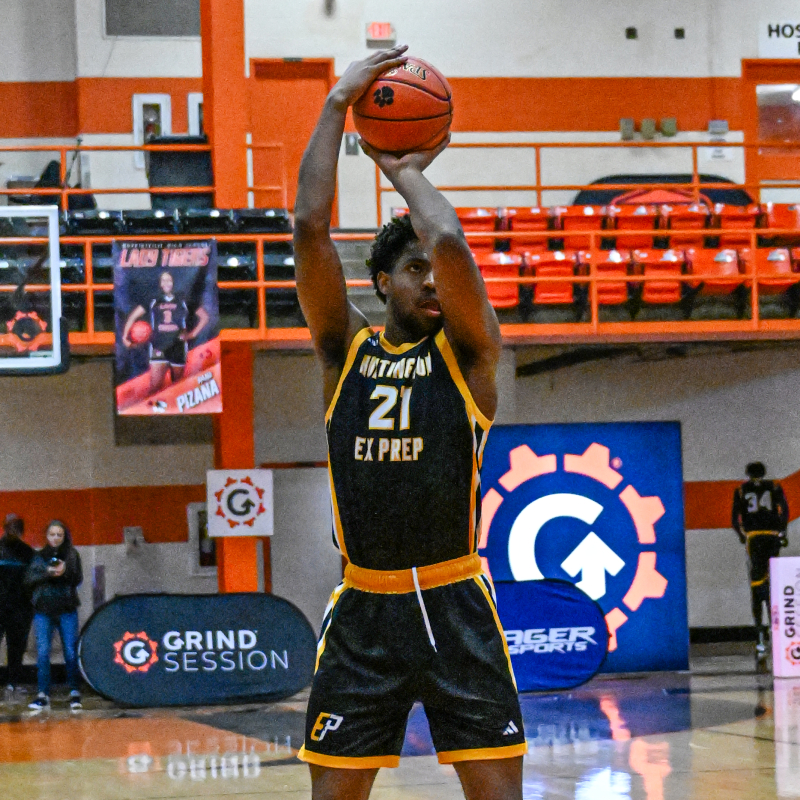 Taj Saragba hits the "and one" for Huntington Expression