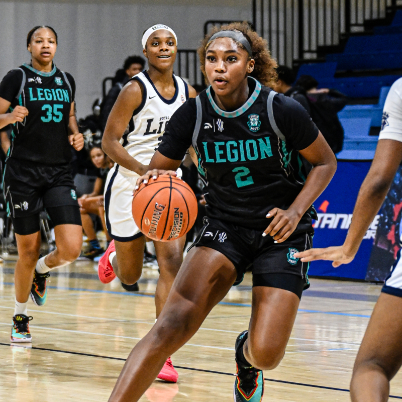 Jacy Abii runs the break for Legion Prep in Toronto Canada.